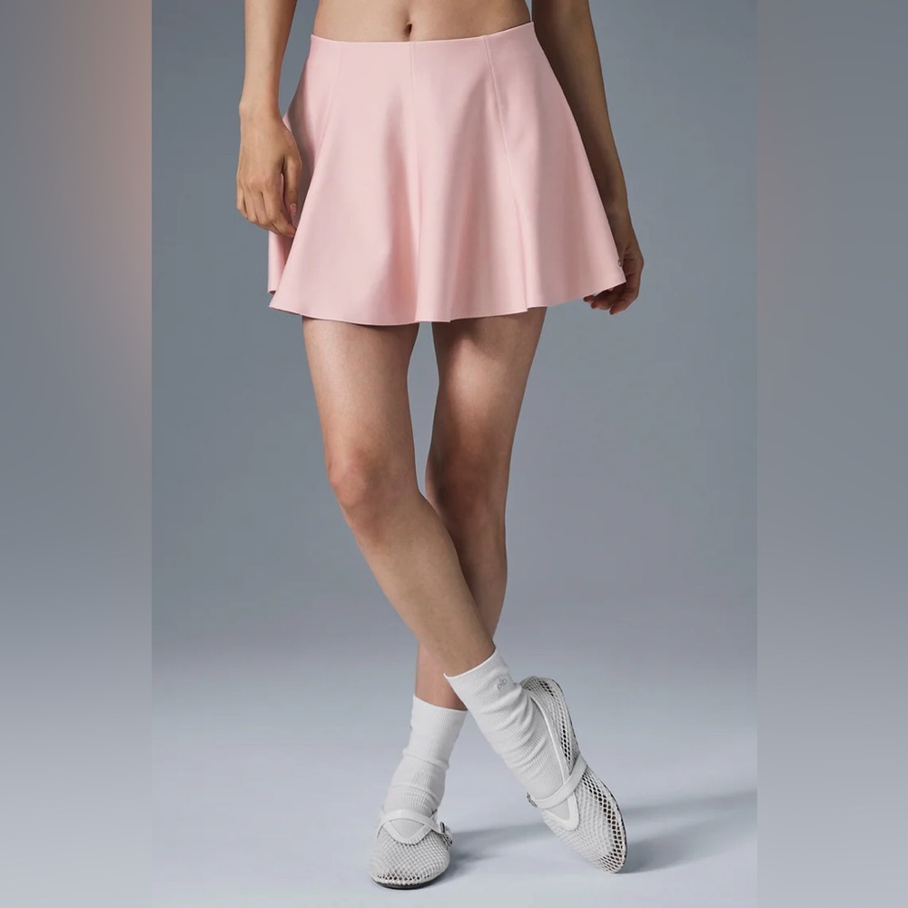 NWT Alo Yoga Airlift Down The Line Tennis Skirt Ballet Pink - Picture 7 of 9